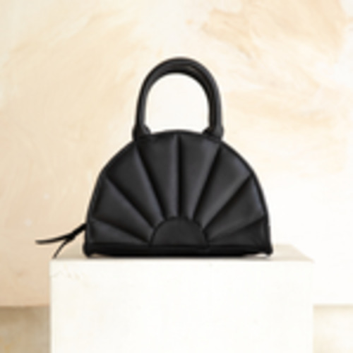 Accessories 1: Soleil Mini Tote  Bag Textured Noir/Black