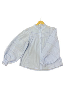 Tops 1: Harlem Hadley Blouse Pale Blue