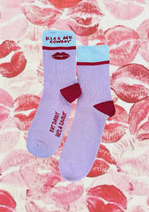 Accessories 1: Far Mer Kiss Me Cowboy Socks