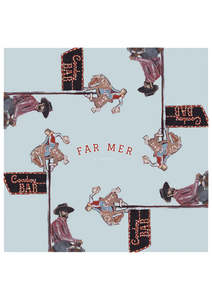 Far Mer Silk Bandana Cowboy Bar