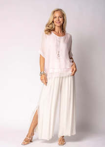 Gia Silk Pants Latte