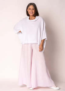 Kiora Linen top in White