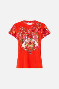 Tops 1: Camilla Slim Fit Round Neck T Shirt Olé Olé
