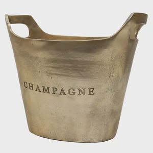 Accessories 1: Oval Champagne Bucket Raw Gold