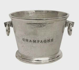 Accessories 1: Aluminium Oval Champagne Bucket XL - Raw Silver