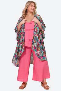 Eb Ive: Esprit Cape ONE SIZE - Navy Flourish