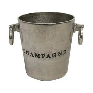 Round Champagne Bucket in Silver
