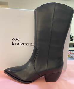 Territory Boot in Black Leather