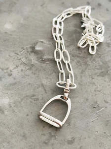 Gifts Under 100: Twigg Stirrup Pendant with a chunky Chain