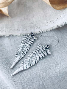 Twigg Silk Fern Inspired Earrings