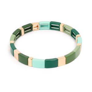Accessories 1: 3016-0220 - Enamel Bracelet Clover Green
