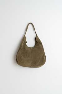 Accessories 1: Suede Bag in Khaki