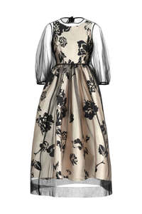 Dresses: Trelise Last Glam Standing Dress Taupe/Black