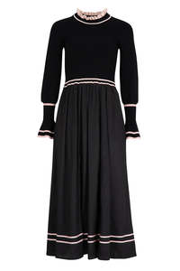 Dresses: Coop High Expectations Dress Black And Pink