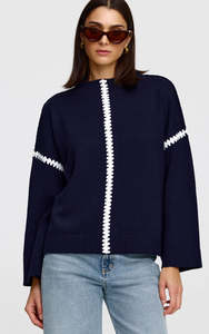 Lottie Knit in Midnight by Kinney