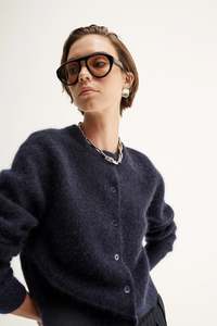 Abigail Knit Cardigan Midnight Navy