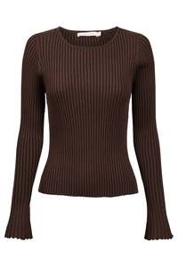 Isle Of Mine: Darby Knit Top in Chocolate
