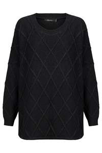 Liora Relaxed Jumper In Charcoal