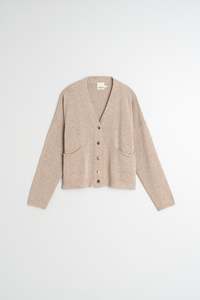 V125FG506 Merino  Cardigan in Beige