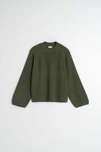Ribbed Sweater In Khaki