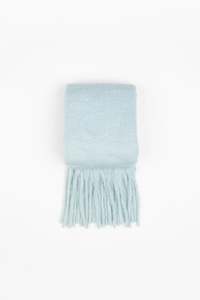 Flo Blue Chunky Knit Scarf