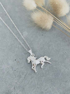 Sterling Silver Horse Necklace