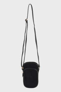Eb Ive: Sable Phone Bag in Black