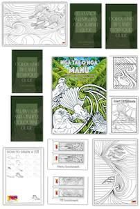 Colouring Bundles: Manu (Bird) Colouring Bundle