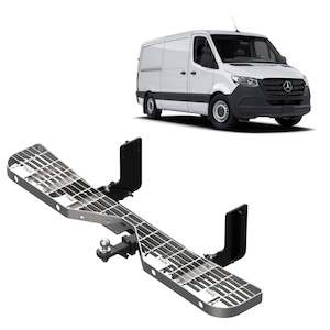 Rear Step: TAG Heavy Duty Towbar & Galvanised Step for Mercedes-Benz Sprinter (Narrow Chassis MWB) (907 Series, 519 Variant) (01/2019 - On)