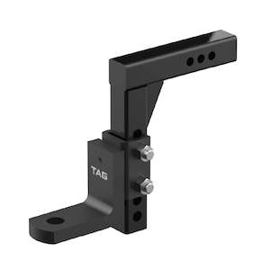 TAG Adjustable Heavy Duty Tow Ball Mount 90° Face, 50mm Square Hitch - 310mm Dr&hellip;