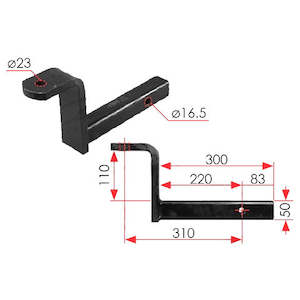 Class 4 heavy duty, 4" drop/rise, 305mm long box, 1500kg towing capacity