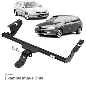 Towbars: TAG Standard Duty Towbar for Ford Laser (02/1999 - 2002), Mazda 323 Astina (09/1998 - 12/2003)