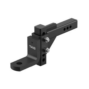 TAG Adjustable Heavy Duty Tow Ball Mount 90° Face, 50mm Square Hitch - 174mm Dr&hellip;