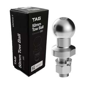 Tow Ball Mounts: TAG Chrome Tow Ball - 50mm, 3.5 tonne