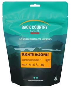 Freeze Dried Meals: SPAGHETTI BOLOGNAISE 175grm