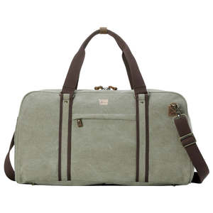 TOOP  Explorer holdall khaki brown trim
