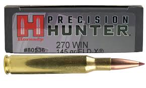 Rifle Ammo: Hornady 270 Win  145Gr ELD X Precsion Hunter
