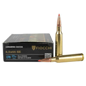 Rifle Ammo: Fiocchi 6.5 x55 129Gr SST 20Rd