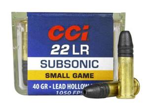 Rifle Ammo: 22LR LHP SUBSONIC 40gr