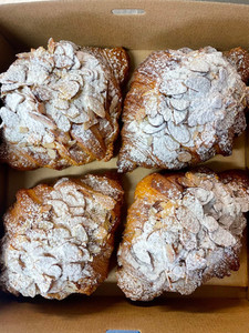 Almond Croissant box Take a Bite