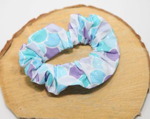 Purple & Teal Mermaid Glitter Scale Scrunchie - Take A Whiff