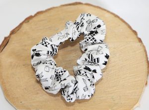 Products: Black and White Bow Scrunchie - Take A Whiff