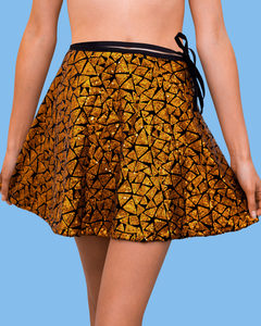 Gold Dust Wrap Skirt – Takeover