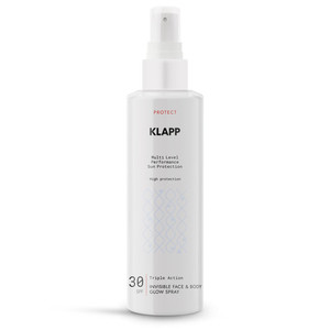 Triple Action Invisible Face & Body Glow Spray SPF30 Klapp Skincare NZ
