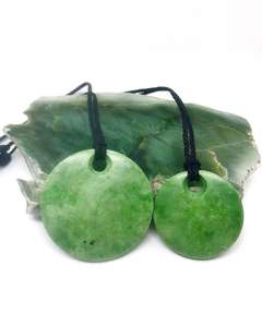 Products: New Zealand , arahura kopae two piece set - Takutai Rere Jade