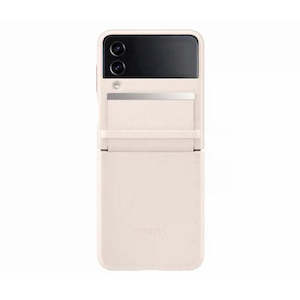 SAMSUNG LEATHER PEACH COVER FOR SAMSUNG FLIP 4 - NEW