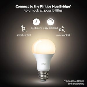 PHILIPS HUE 9W A60 E27 SCREW IN LED BULB - WHITE - NEW