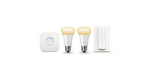 PHILIPS HUE WHITE AMBIANCE 9.5W STARTER KIT A60 E27 SCREW IN BULB – NEW