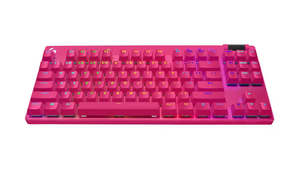 Home Office: LOGITECH G PRO X TKL LIGHTSPEED GAMING KEYBOARD - MAGENTA - NEW