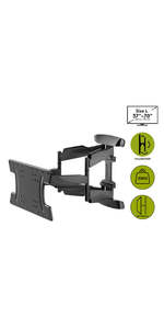 Tv Entertainment: GOOBAY OLED WALL MOUNT (32-65) W HDMI CABLE - BLACK - NEW - Damaged Packaged